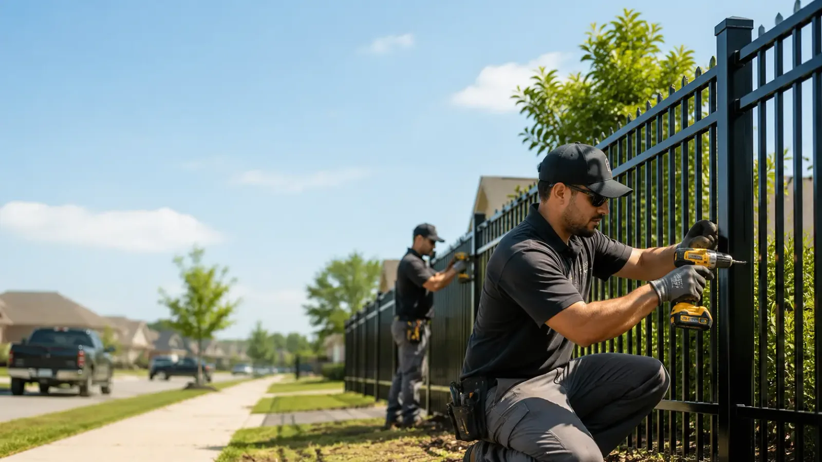 Metal Fence Installation in Rock, KS